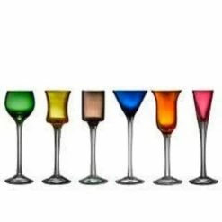 Lyngby 6er Set Schnapsglas Formen/Farben Sortiert
