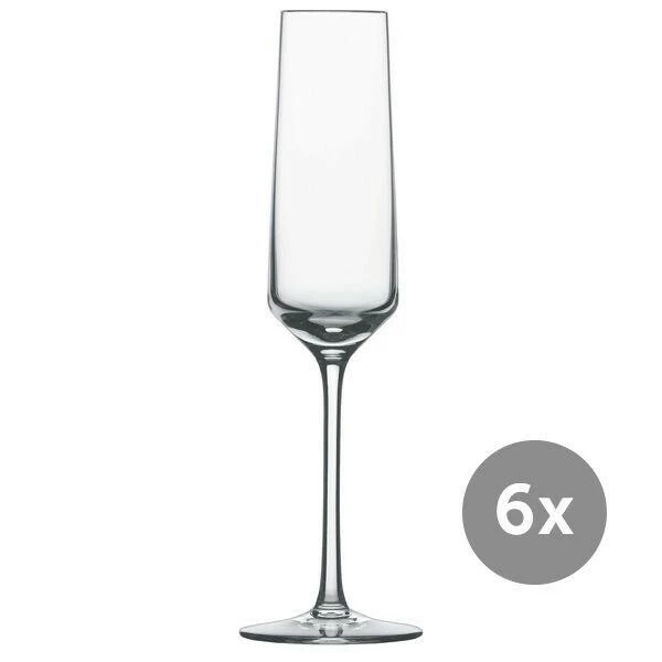 Schott Zwiesel Sektglas 6er-Set Pure Mit Moussierpunkt